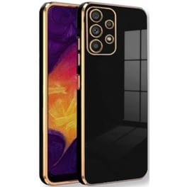 Θήκη Σιλικόνης Samsung Galaxy A52 / A52s 5g - Bodycell Gold Plated - Μαύρο