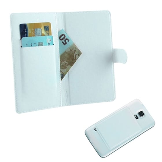 Θήκη Volte-Tel Leather Line Book 3m Magnet έως 5.1" - Λευκό image 0