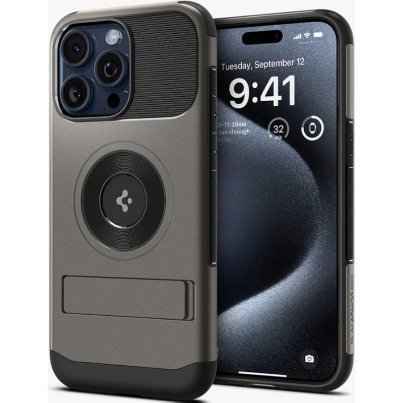 SPIGEN Θήκη Apple iPhone 15 Pro - Spigen Slim Armor Magfit - Gunmetal
