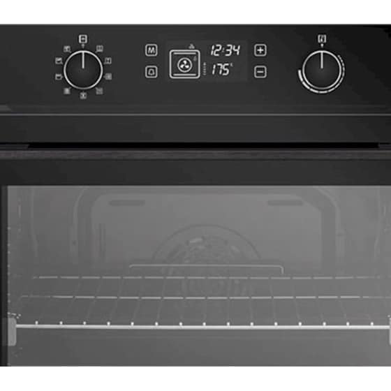 PYRAMIS PO78082009SBL 78 Lt Μαύρο Εντοιχιζόμενος Φούρνος Άνω Πάγκου image 2