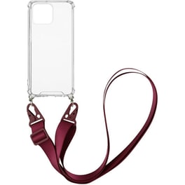 Θήκη Apple iPhone 13 Pro Max - Sonique με Strap Armor Clear - Μπορντό