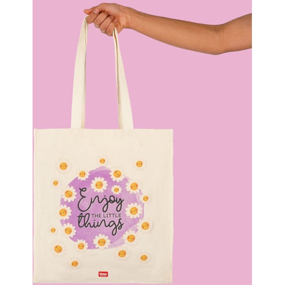 Τσάντα Tote Legami Daisy από Ύφασμα Βαμβακερή - Πολύχρωμη image 3