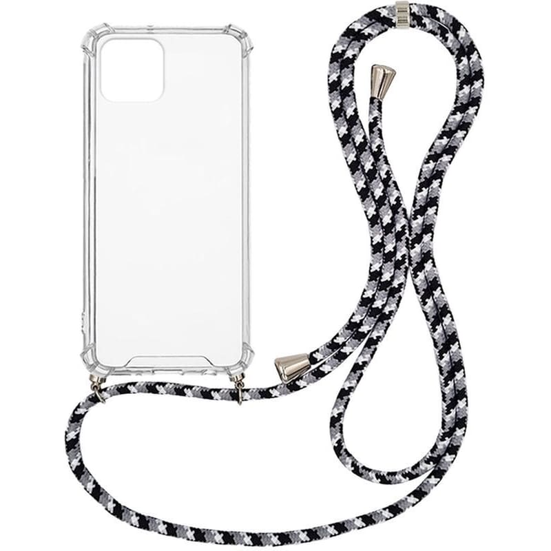 Θήκη Apple iPhone 12 Pro Max - Sonique με Κορδόνι Armor Clear - Μαύρο