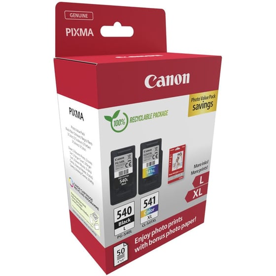 Canon Pg-540L/Cl-541XL Πολλαπλό Πακέτο 2 Μελανιών Εκτυπωτή 5224B012 image 2