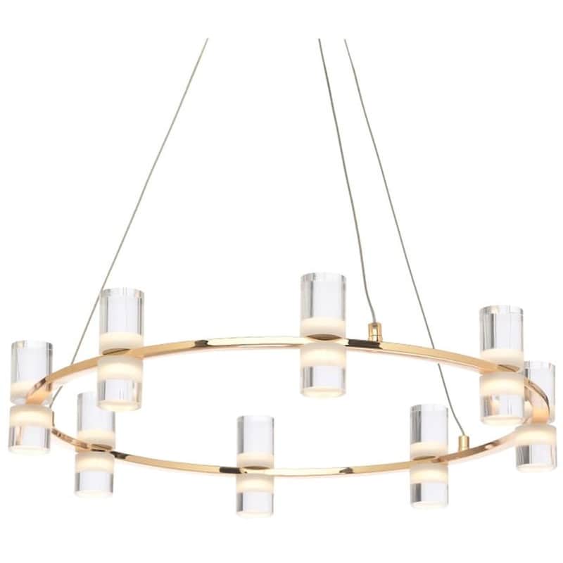 Φωτιστικό Οροφής Led Aca Ionian Jndp32led52gd από Αλουμίνιο - Χρυσό