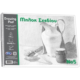 Μπλοκ Σχεδίου Skag Νo5 140gr 35x50 B3 15 Φύλλων