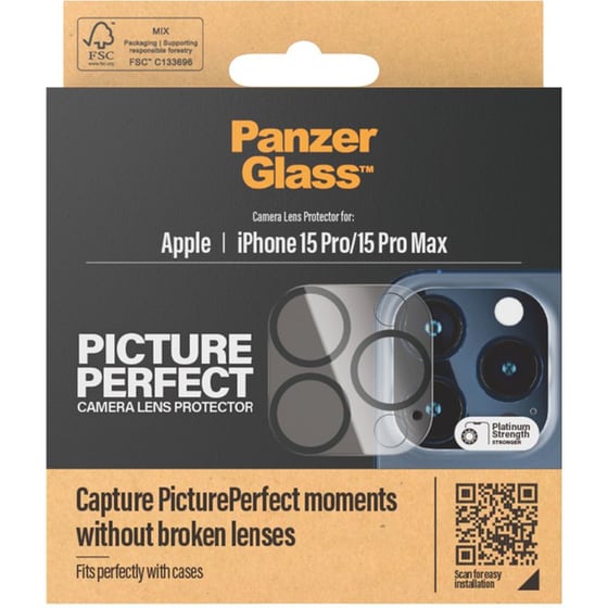 Προστατευτικό κάμερων Apple iPhone 15 Pro/15 Pro Max - PanzerGlass PicturePerfect Camera Lens Protector image 2