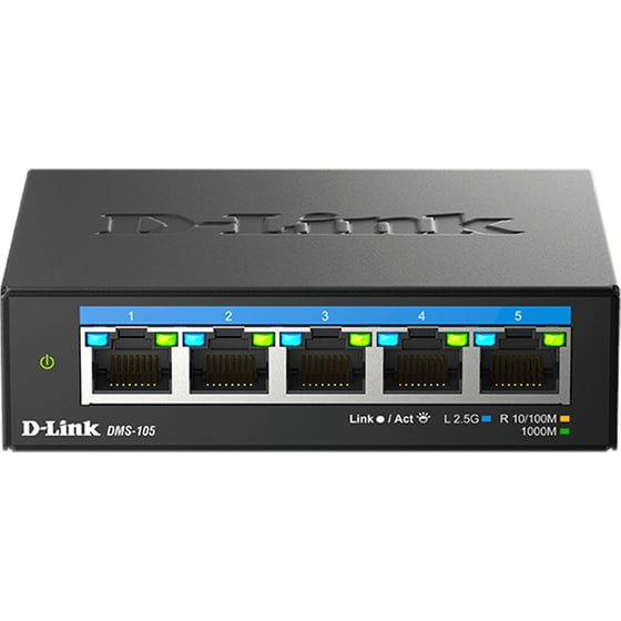 D-Link DMS-105/E 2.5G Multi Gigabit Unmanaged Network Switch (2.500 Mbps) image 0