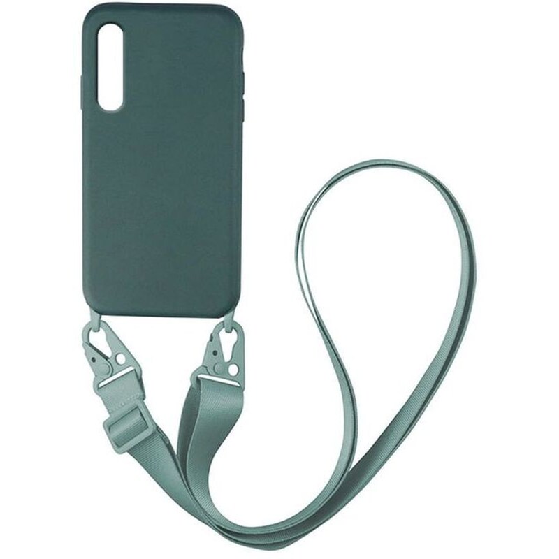 Θήκη Samsung Galaxy A70/Galaxy A70s - Sonique Carryhang Liquid Silicone Strap - Πράσινο