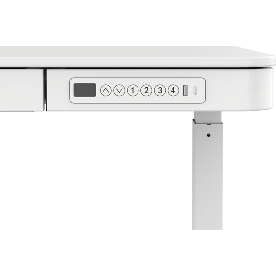 Ηλεκτρικό Γραφείο Gaming ErgoAction E-Desk 2E από Μελαμίνη 120x60 cm - Λευκό image 9
