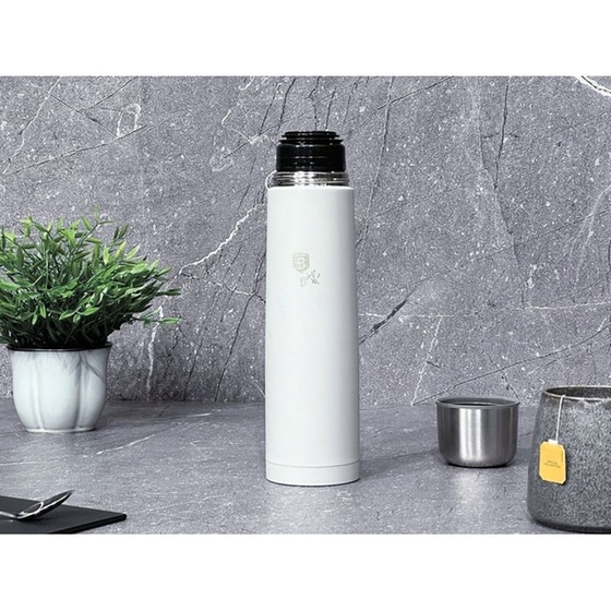 Μπουκάλι Θερμός Berlinger Haus Aspen Collection Ανοξείδωτο Γκρι 1L image 6