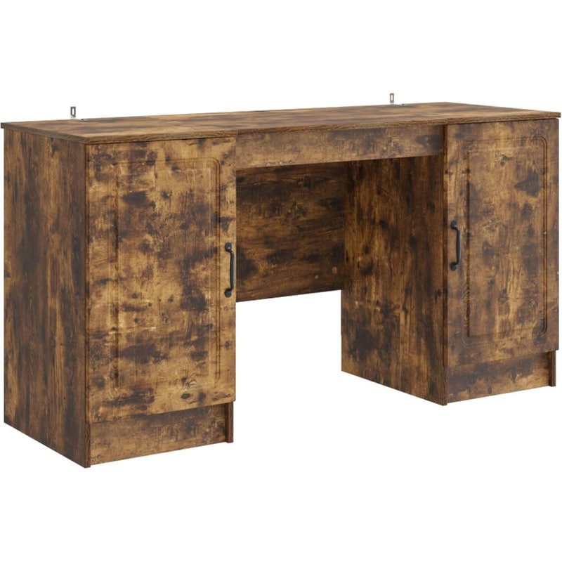 Γραφείο VidaXL 142,5x50x75 cm - Καπνιστή Δρυς