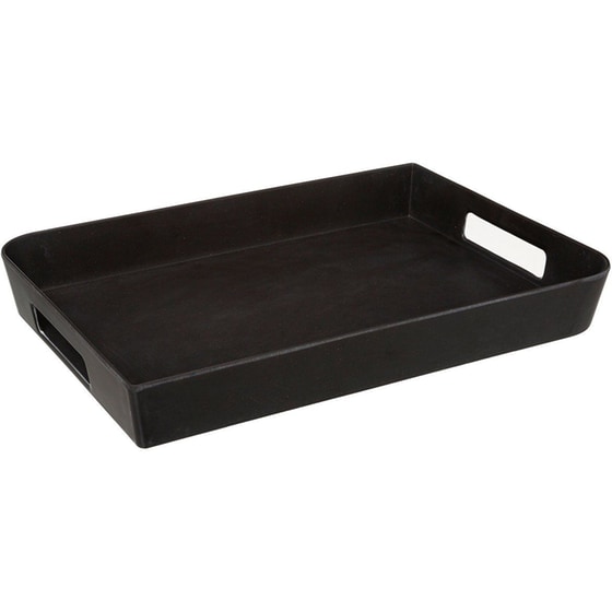 Δίσκος Σερβιρίσματος Spitishop Μελαμίνη 25x35x4.5cm - Μαύρο image 0