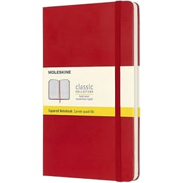Σημειωματάριο Moleskine Καρέ Medium Κόκκινο (1 Τεμάχιο)