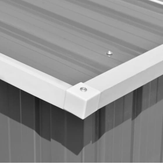 Vidaxl Αποθήκη Κήπου Γκρι 257 X 398 X 178 Εκ. Μεταλλική image 3