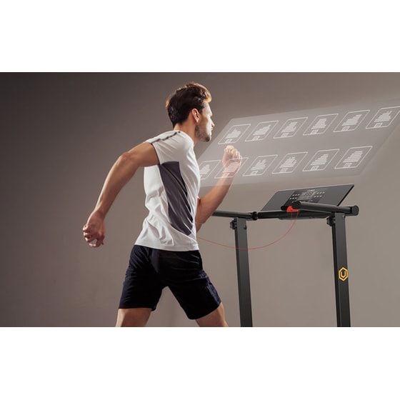 UREVO Foldi Mini Ηλεκτρικός Διάδρομος Γυμναστικής Μαύρο image 6