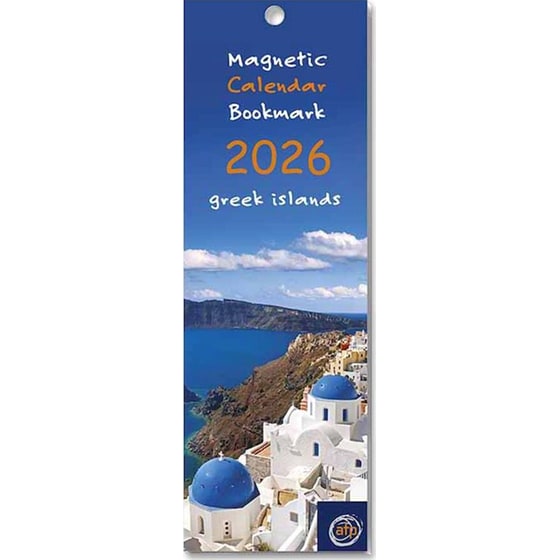 Σελιδοδείκτης/ Ημερολόγιο Μηνιαίο 2026 Μαγνητικό Ελληνικά Νησιά image 0