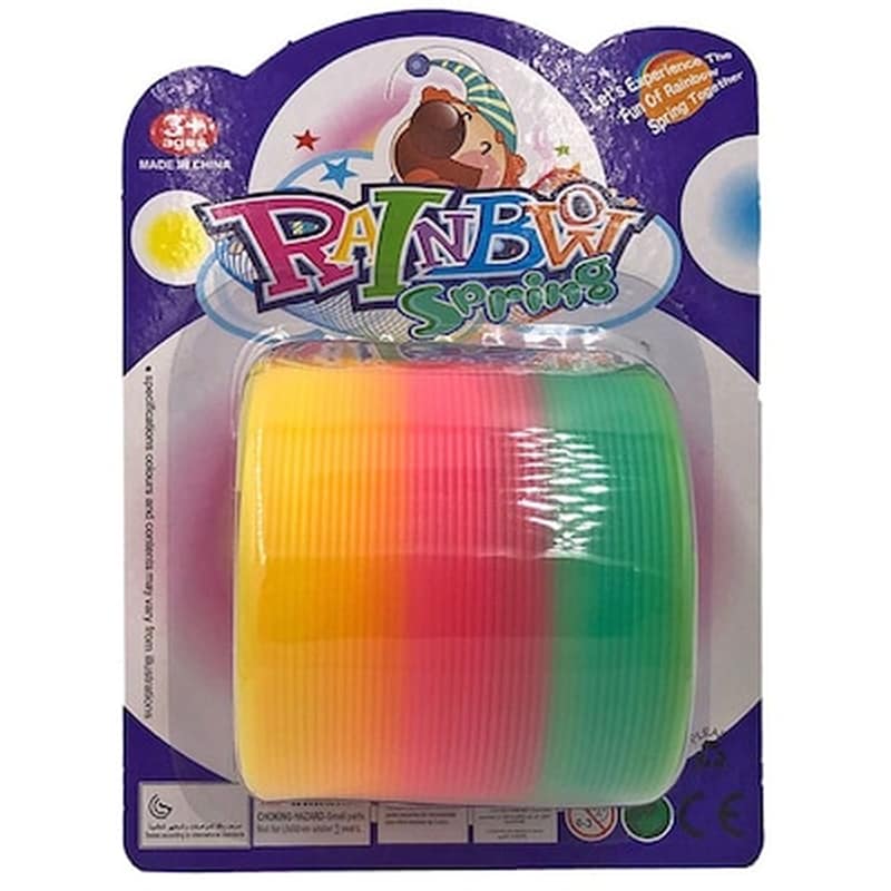 Ελατηριο Rainbow 7.5×6.5cm σε Καρτελα 12x17x8cm Toymarkt 913063