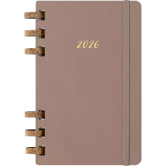 Ημερολόγιο Σπιράλ Moleskine 2026 12Μ Large Spiral Almond Hard image 0