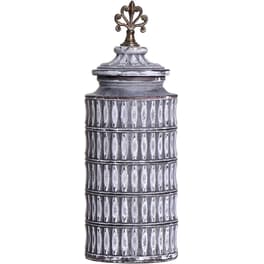 Διακοσμητικό Δοχείο Espiel Κεραμικό 15.6x44cm - Γκρι
