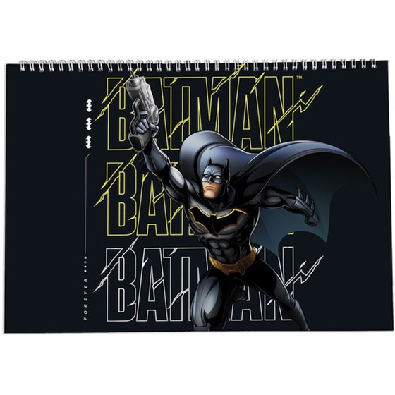 Μπλοκ Ζωγραφικής Graffiti Batman Με Αυτοκόλλητα 23Χ33 40 Φύλλων image 0