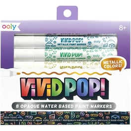 Μαρκαδόροι Ooly Vivid Pop! Water Based Ακρυλικοί Μεταλλικοί (8 Τεμάχια)