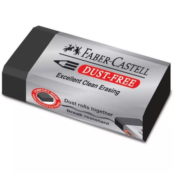 Γόμα Faber Castell Dust Free Μαύρο image 0