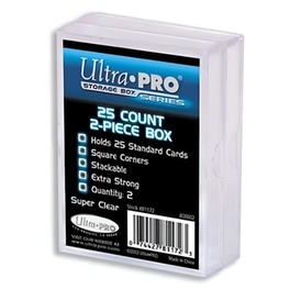 Ultra Pro 2-piece 25 Count Clear Card Storage Box, 2 Τμχ