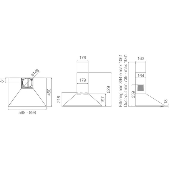 ELICA MISSY PB IX/A/60 60 cm Inox Καμινάδα - Τζάκι Απορροφητήρας image 1
