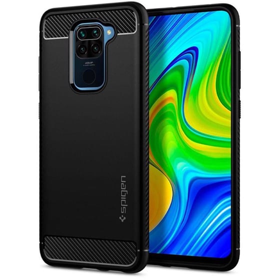 Θήκη Xiaomi Redmi Note 9 - Spigen Rugged Armor - Matte Black image 1