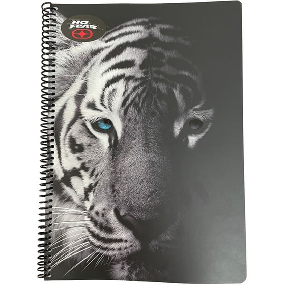 Τετράδιο Σπιράλ No Fear Α4 2 Θεμάτων Long Board-Tiger (1 Τεμάχιο) image 0