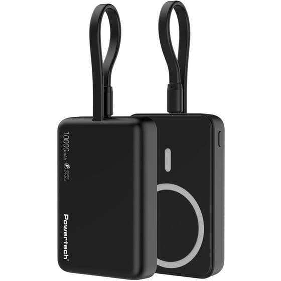 Powerbank Powertech PT-1376 10.000 mAh - Μαύρο image 0