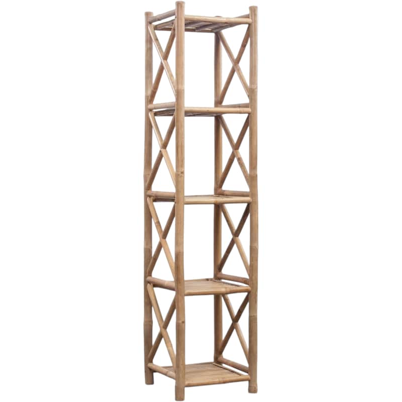 VIDAXL Ραφιέρα VidaXL από Μπαμπού 35x35x152 cm - Μπεζ