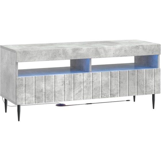 Έπιπλο Τηλεόρασης VidaXL με LED 5 τμχ 198 x 35 x 43 cm - Γκρι Σκυροδέματος image 4