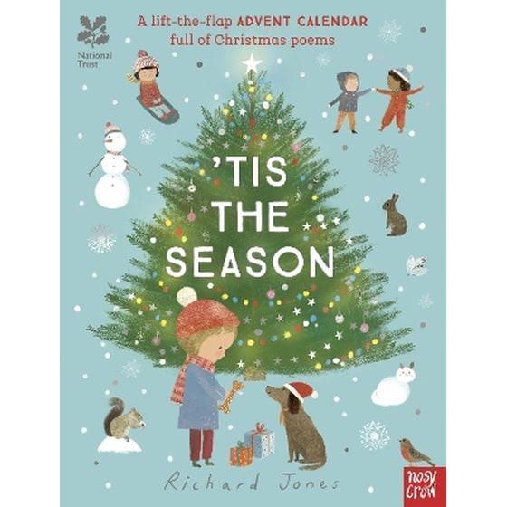 National Trust: 'Tis the Season: A Lift-the-Flap Advent Calendar Full of Christmas Poems image 0