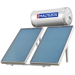 Ηλιακός Θερμοσίφωνας MALTEZOS Inox 300L/3.9τμ Τριπλής Ενέργειας Ταράτσας