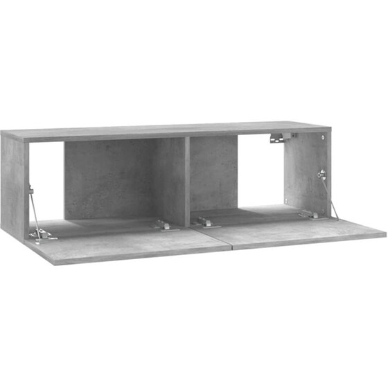 Έπιπλο Τηλεόρασης VidaXL από Μοριοσανίδα 100x30x30cm - Γκρι image 3