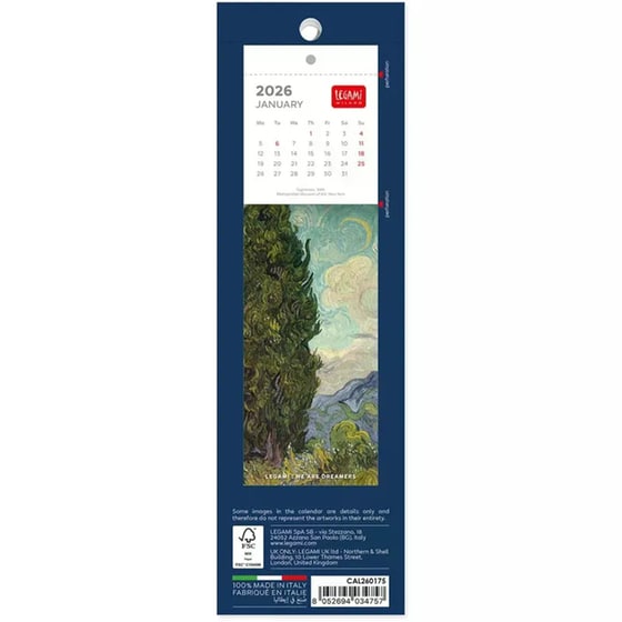 Ημερολόγιο Bookmark Legami 2026 Van Gogh image 2
