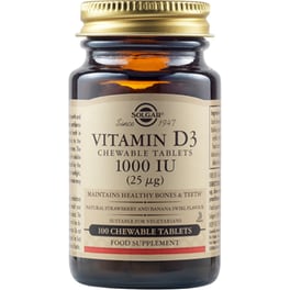 Solgar Vitamin D-3 1000IU - 100 ταμπλέτες