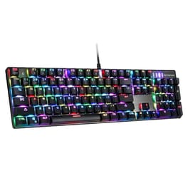 Motospeed Inflictor CK104 Gaming Μηχανικό Ενσύρματο Πληκτρολόγιο με Outemu Blue διακόπτες και RGB φωτισμό (US)