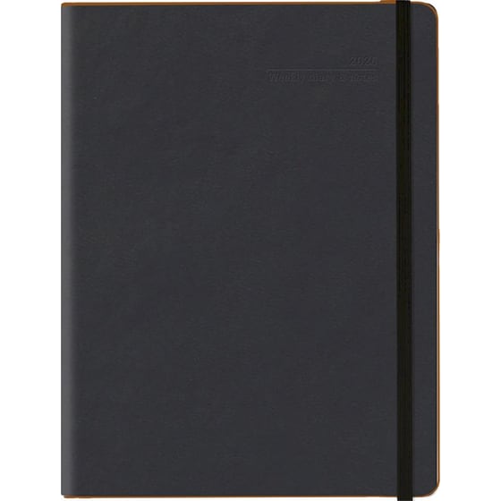 Ημερολόγιο Εβδομαδιαίο 2026 Θεοφύλακτος 12M Laser Μαύρο image 0