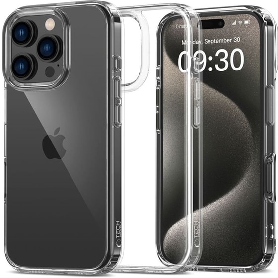 Θήκη Apple iPhone 16 Pro - Tech-Protect Flexair Hybrid Σκληρή - Clear (5906302311644) image 0