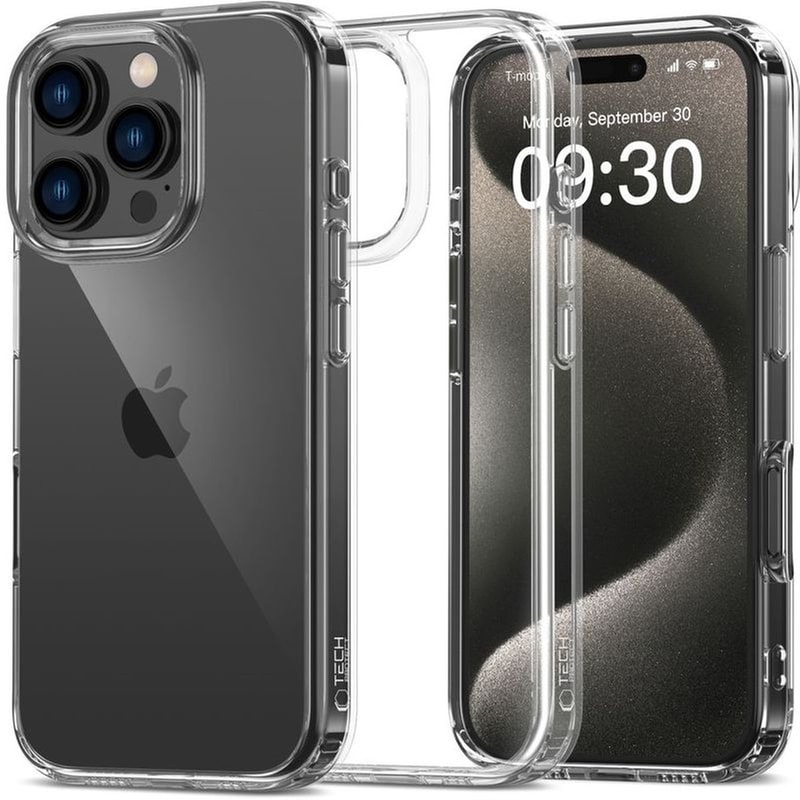 Θήκη Apple iPhone 16 Pro - Tech-Protect Flexair Hybrid Σκληρή - Clear (5906302311644)