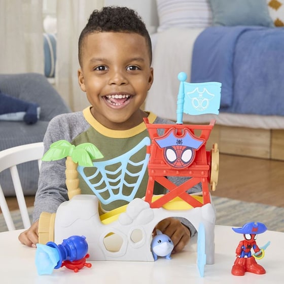 Hasbro Marvel Spidey And His Amazing Friends Waterwebs Spidey Island (g0665) image 4