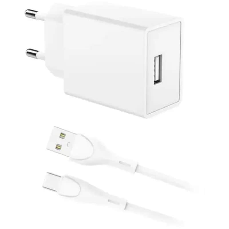 Σετ Φόρτισης Inos INOSNS-68612 USB-A 12 W - Λευκό