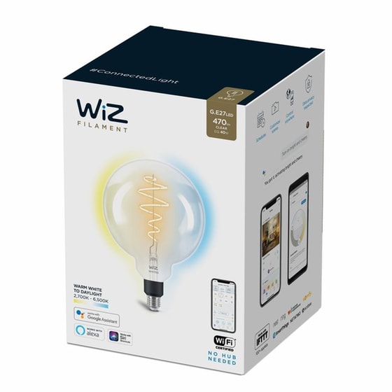 Έξυπνη Σφαιρική Λάμπα LED WiZ G200 E27 40W - Λευκό image 3