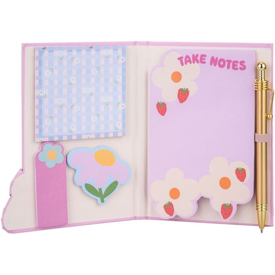 Σημειωματάριο Posh+Pop με Sticky Notes Flowers image 1