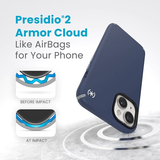 Θήκη Apple iPhone 15 Plus - Speck Presidio2 Pro MagSafe - Coastal Blue/Dust Grey image 3