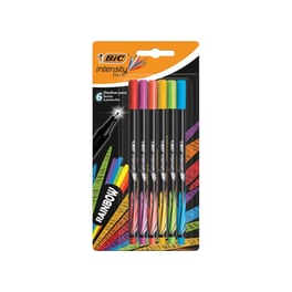 Στυλό Υγρής Μελάνης BIC Intensity Rainbow BL6 Fineliner Mark 0.7 mm