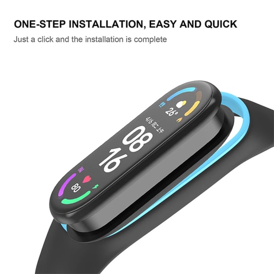 Λουράκι Sonique Σιλικόνης για Xiaomi Smart Band 7 - Μαύρο / Γαλάζιο image 2
